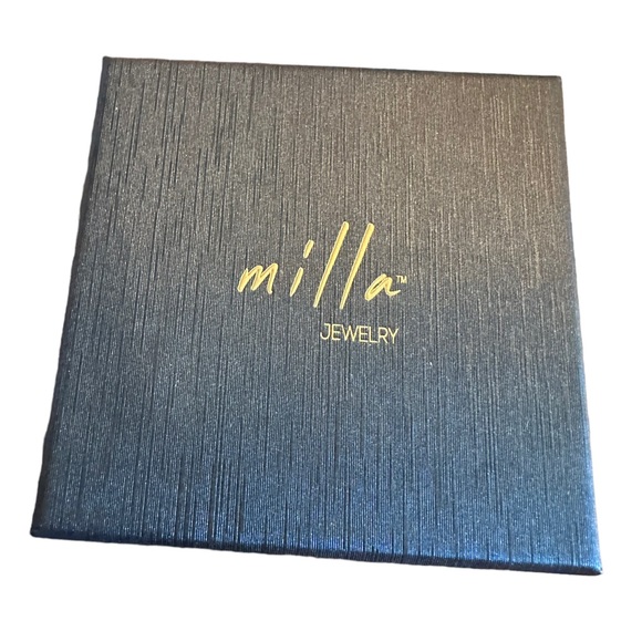 Milla Jewelry Small Gold Plated Hinge Hoop Earrings - Picture 6 of 7